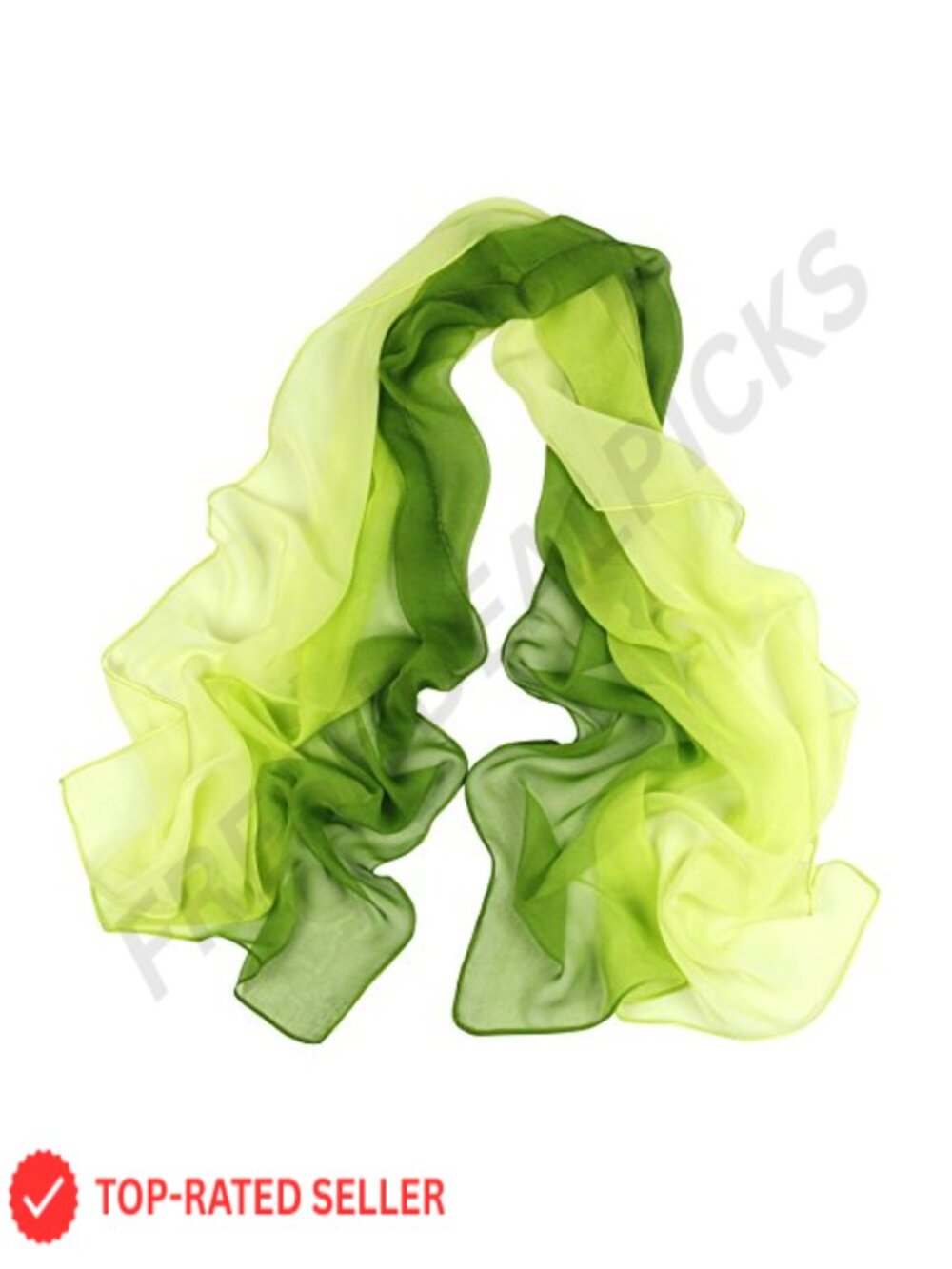 Long Chiffon Sheer Scarf Lightweight Silk Blend Fashion Scarf for Women